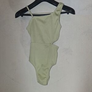 Wonder Nation Asymmetrical Kids Bodysuit in Light Green